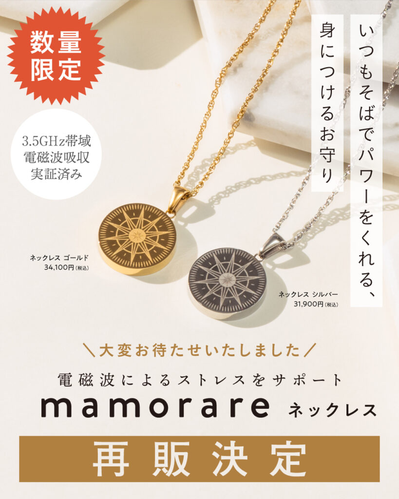 大変、大変お待たせしました！  たくさんのお問い合わせをいただいていた 大・大・大人気 【 mamorare ネックレス 】 【 mamorare ピアス 】 再販決定 ✨✨